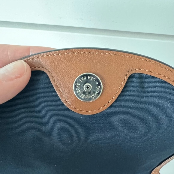 Coach Mini Billie Backpack Rosette Printed Denim With Leather Trim (F57754) - Picture 9 of 16